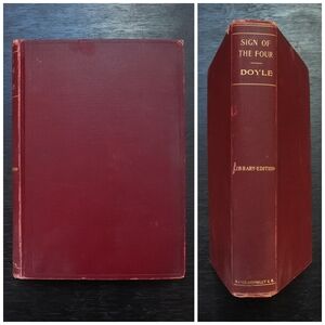Antique Sign of Four & A Scandal in Bohemia Arthur Conan Doyle Sherlock Holmes
